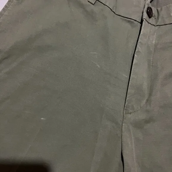 Uniqlo Smart Ankle Pants M (32x28) Green 2-Way Stretch Elastic Waist Drawstring - Picture 3 of 12